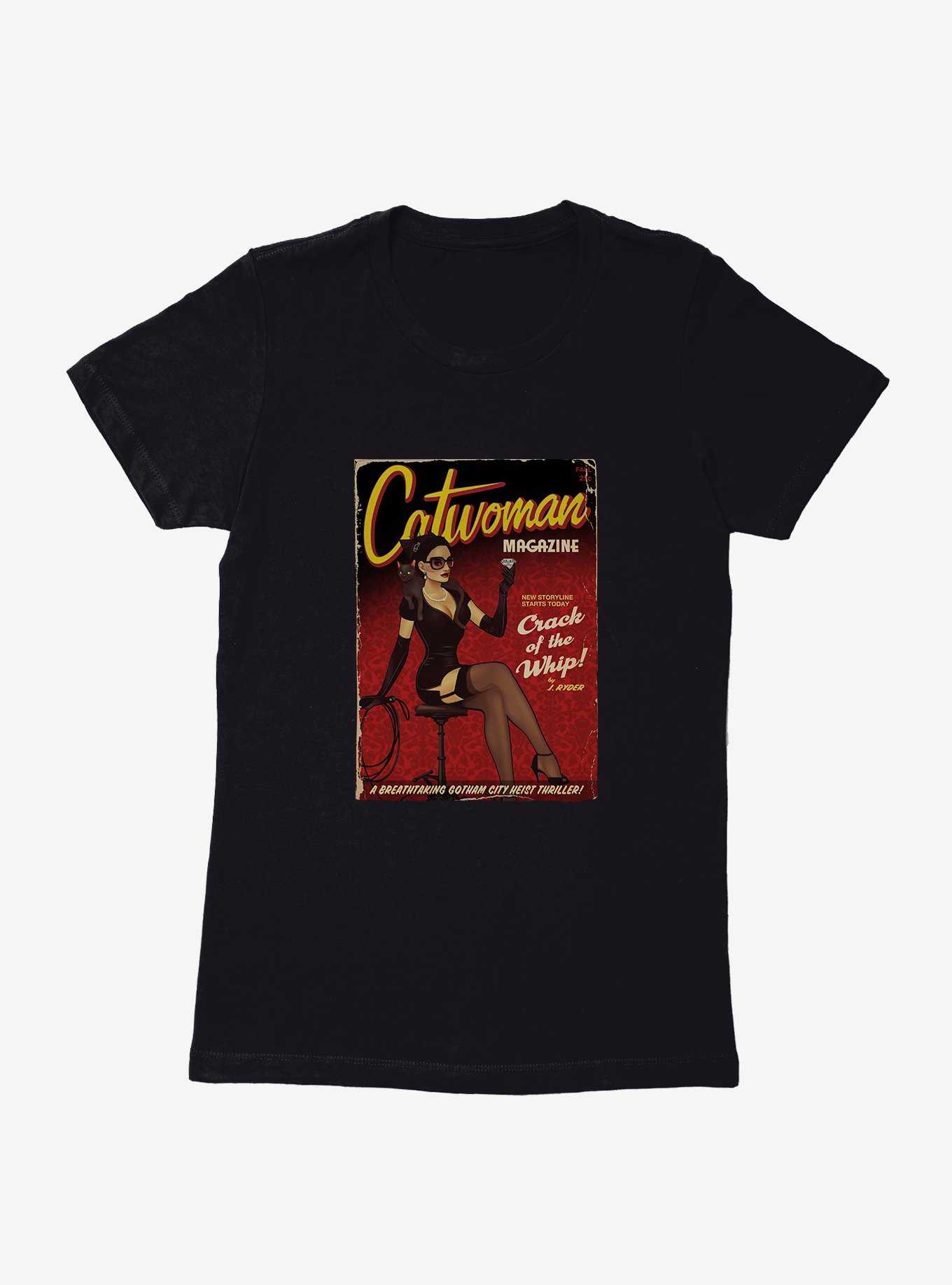 DC Comics Bombshells Catwoman Magazine Womens T-Shirt, , hi-res