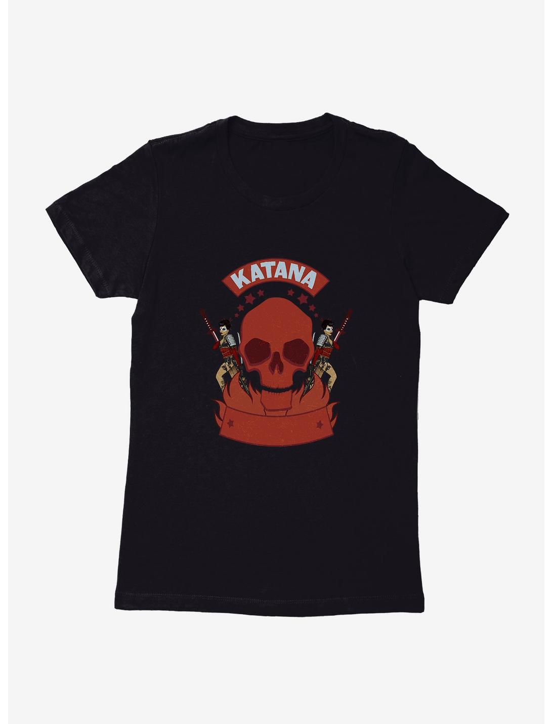 DC Comics Bombshells Katana Skull Womens T-Shirt, BLACK, hi-res
