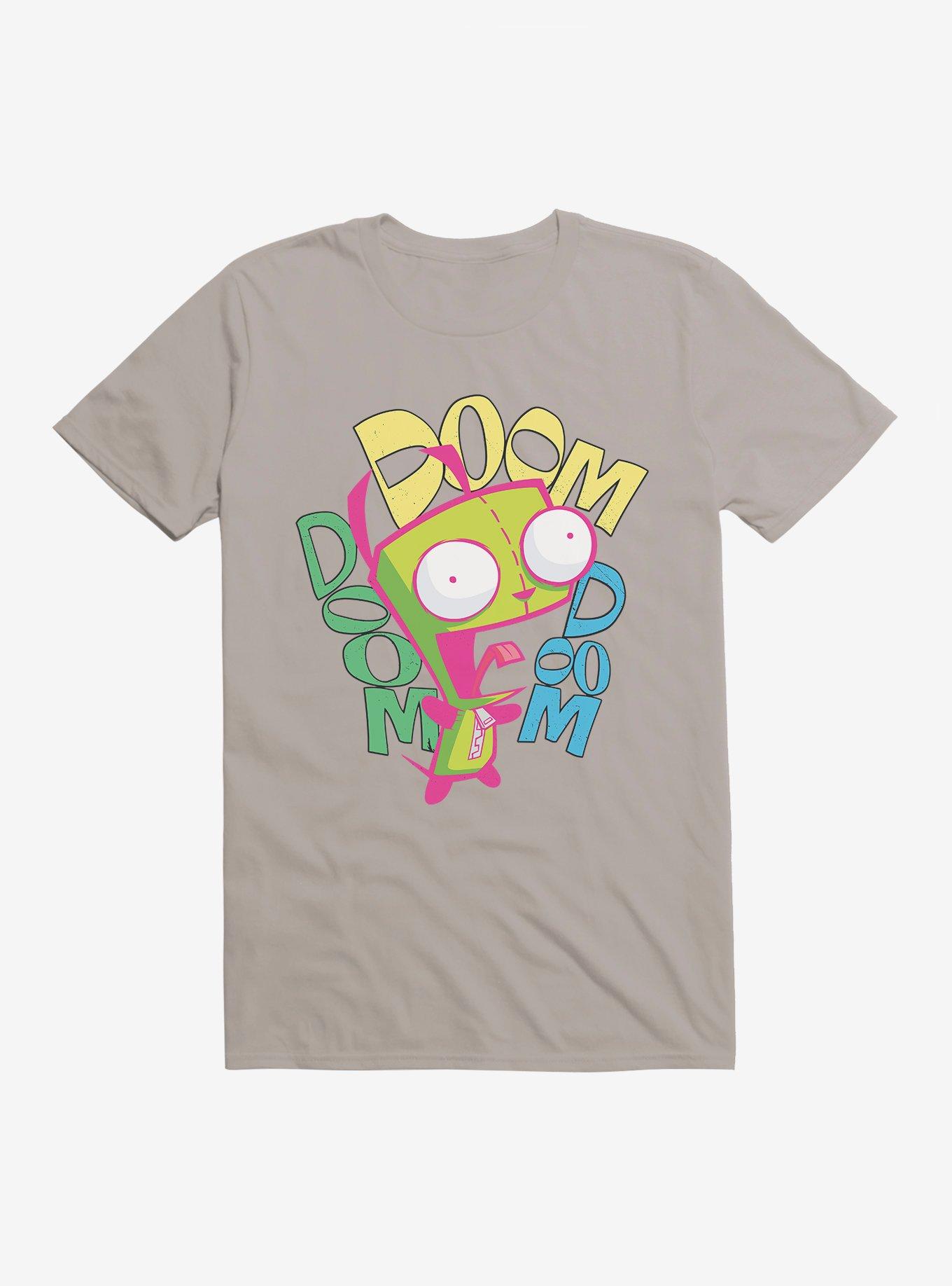 Invader Zim Doom Doom Doom T-Shirt, LIGHT GREY, hi-res