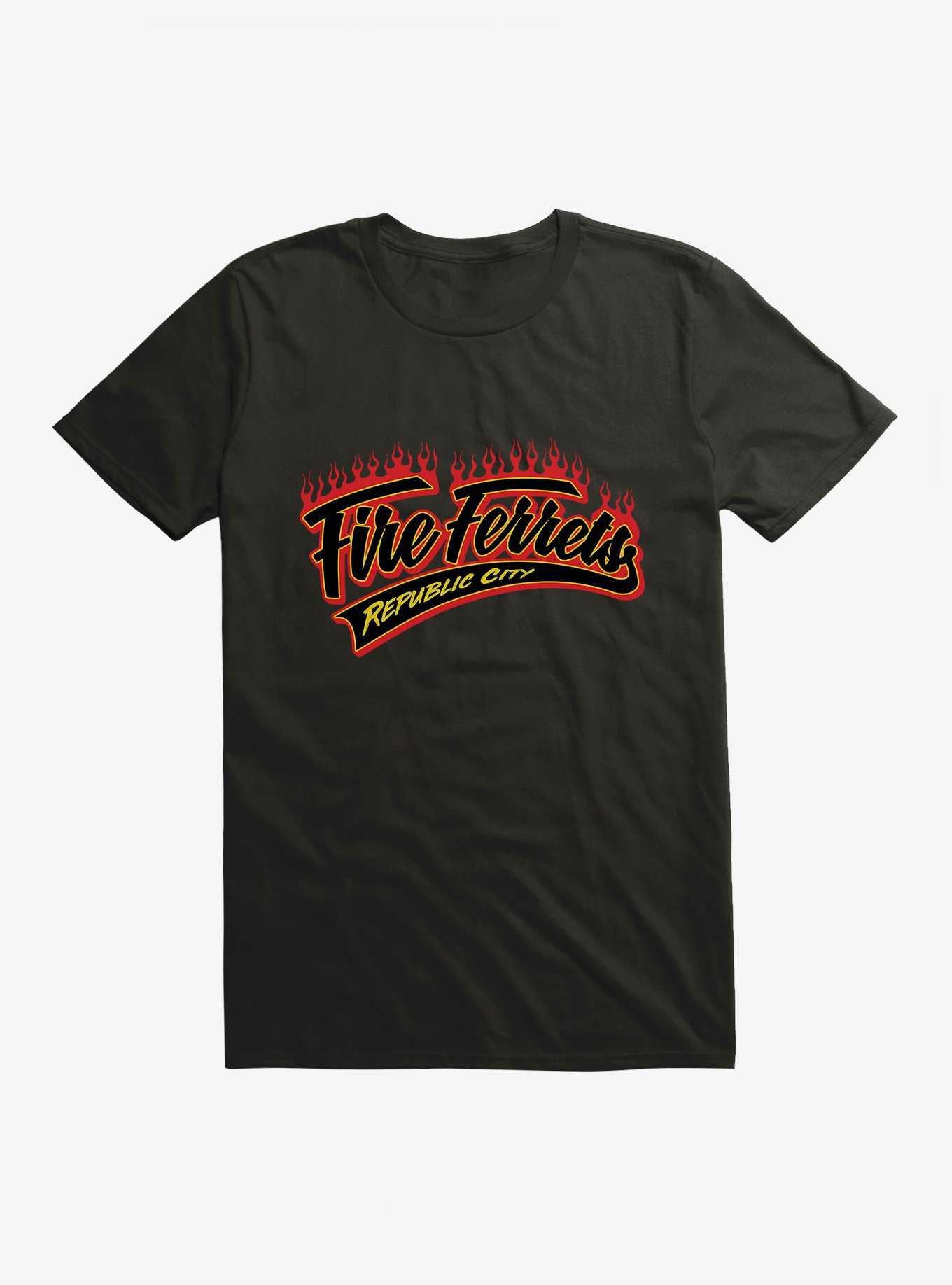 The Legend Of Korra Fire Ferrets Script T-Shirt, , hi-res