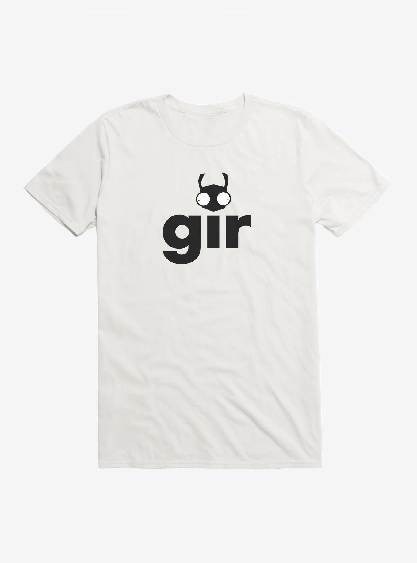 Invader Zim Gir Script T-Shirt, WHITE, hi-res