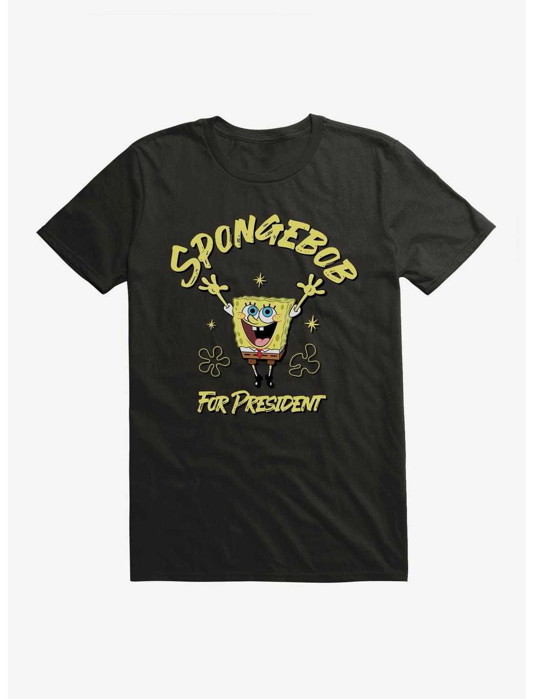 SpongeBob SquarePants SpongeBob For President T-Shirt, BLACK, hi-res