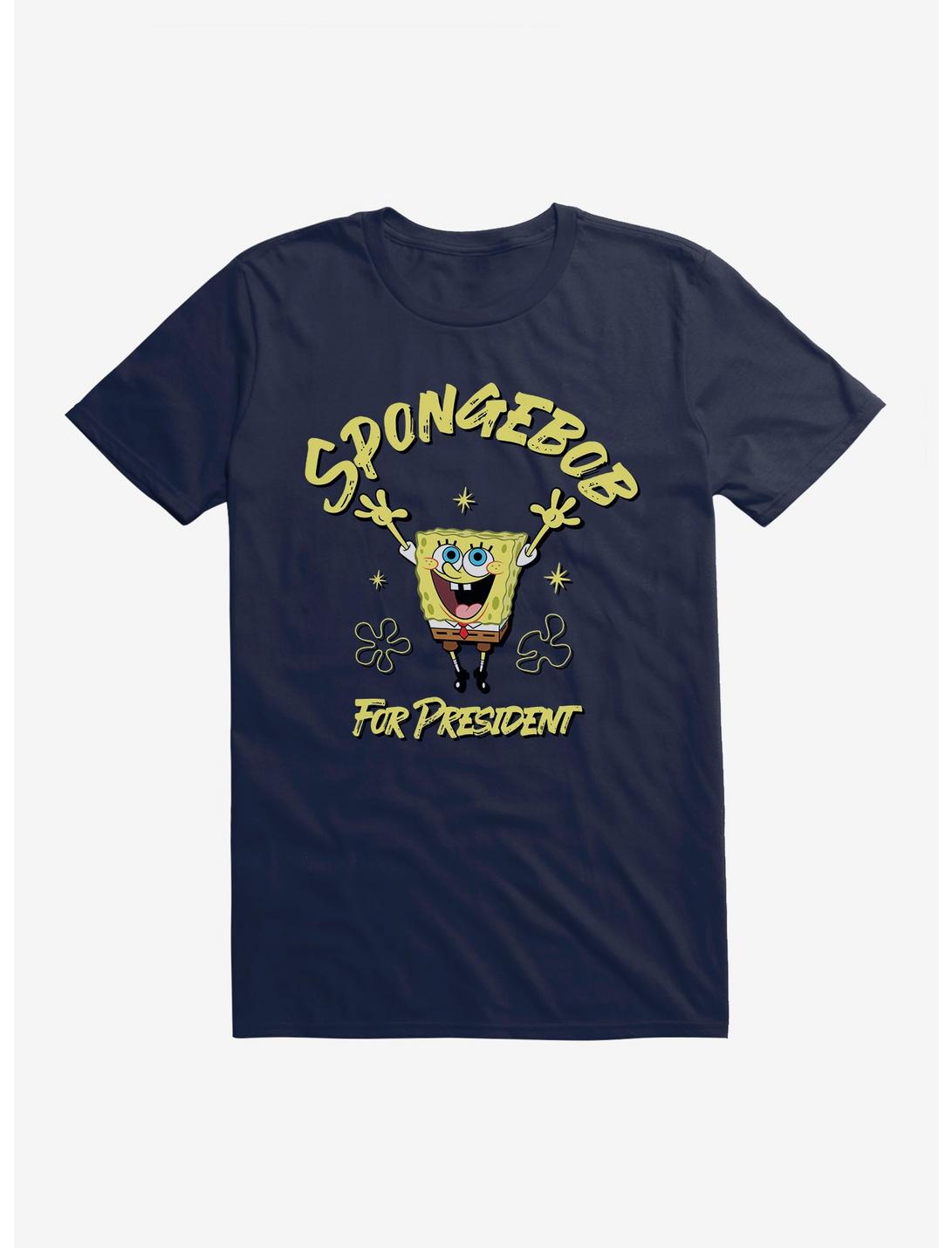 SpongeBob SquarePants SpongeBob For President T-Shirt, MIDNIGHT NAVY, hi-res