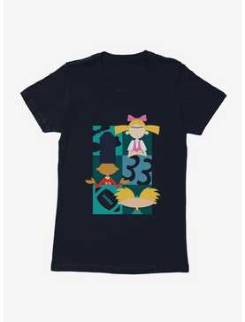 Hey Arnold! Icon Silhouettes Womens T-Shirt, MIDNIGHT NAVY, hi-res