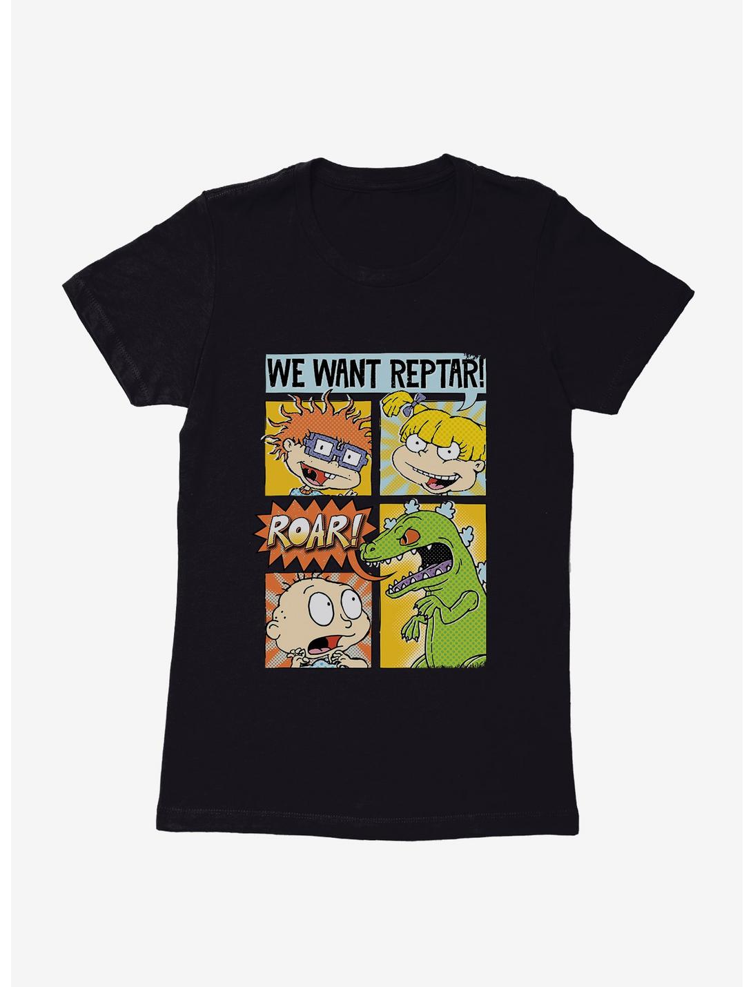 Rugrats We Want Reptar Womens T-Shirt, BLACK, hi-res