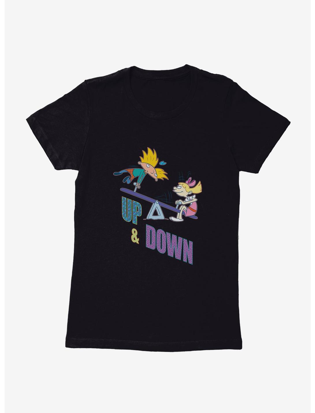 Hey Arnold! Up And Down Womens T-Shirt, BLACK, hi-res