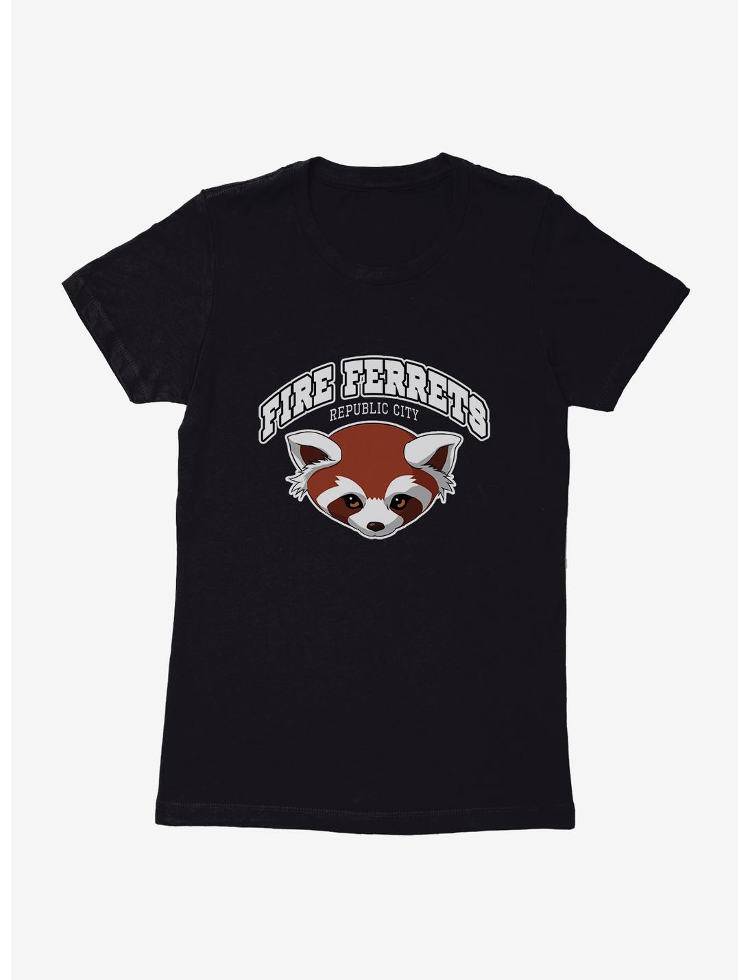 The Legend Of Korra Fire Ferrets Icon Womens T-Shirt, BLACK, hi-res