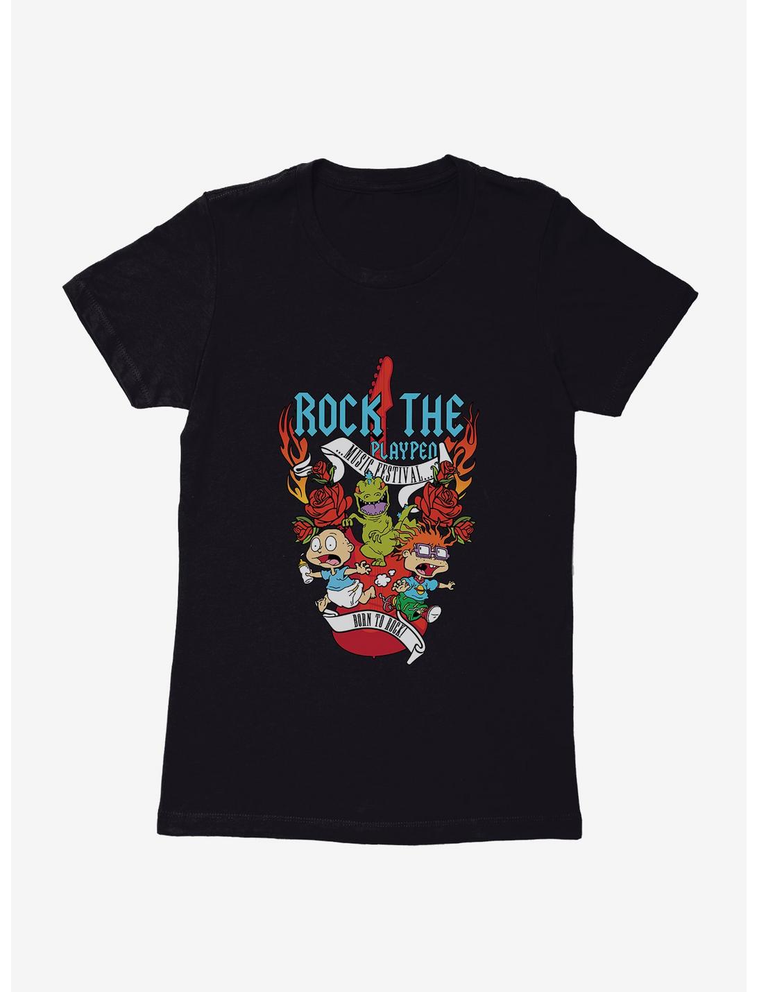 Rugrats Rock The Playpen Womens T-Shirt, BLACK, hi-res
