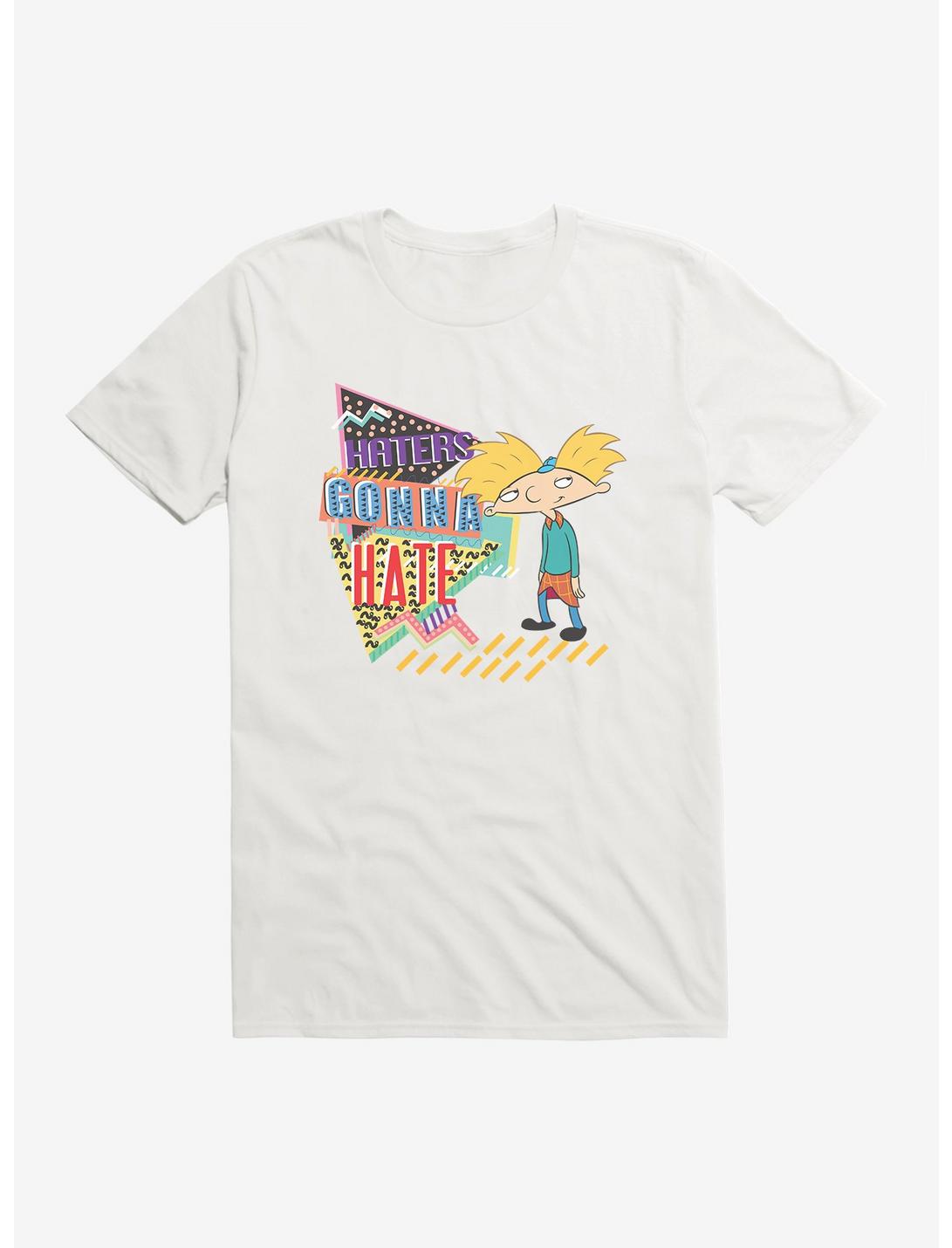 Hey Arnold! Haters Gonna Hate T-Shirt, WHITE, hi-res
