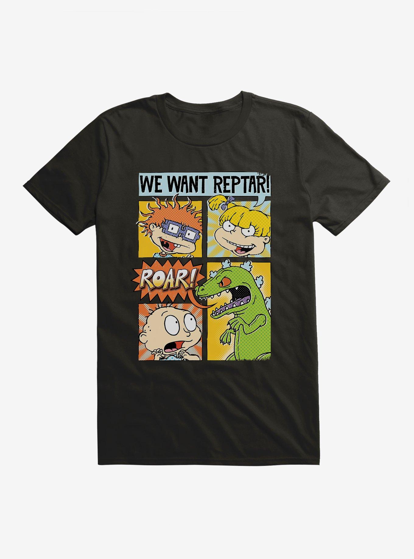 Rugrats We Want Reptar T-Shirt, BLACK, hi-res