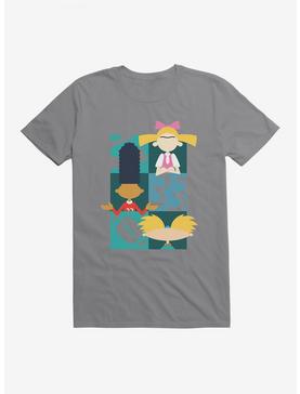 Hey Arnold! Icon Silhouettes T-Shirt, STORM GREY, hi-res