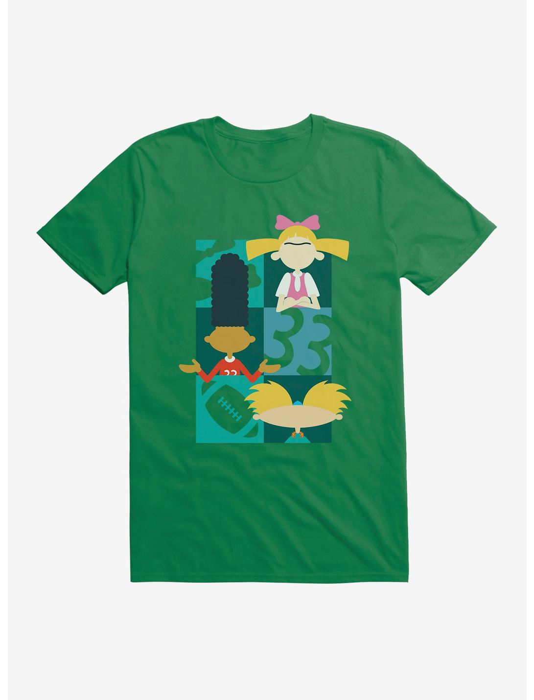 Hey Arnold! Icon Silhouettes T-Shirt, KELLY GREEN, hi-res