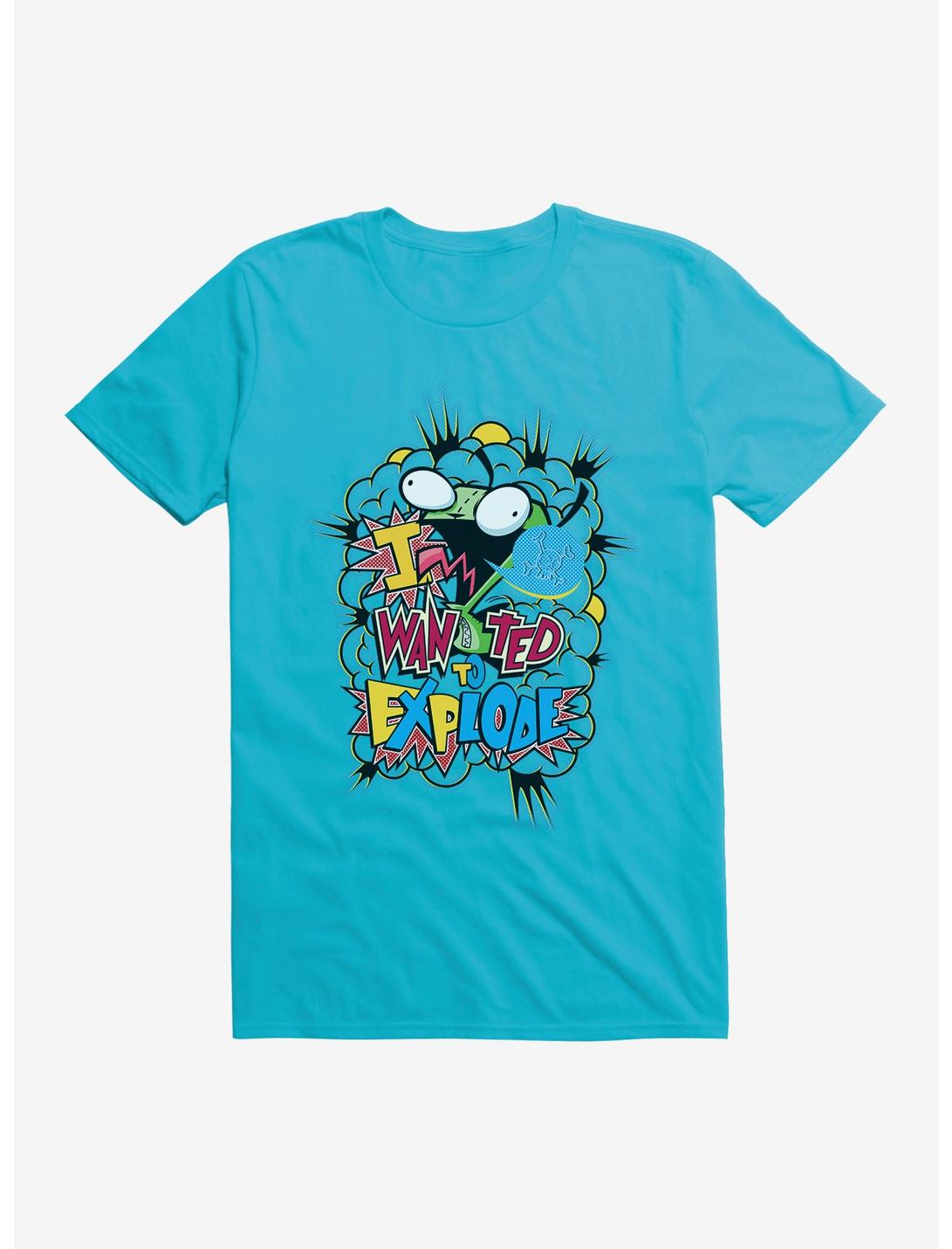 Invader Zim I Want To Explode T-Shirt, TURQUOISE, hi-res