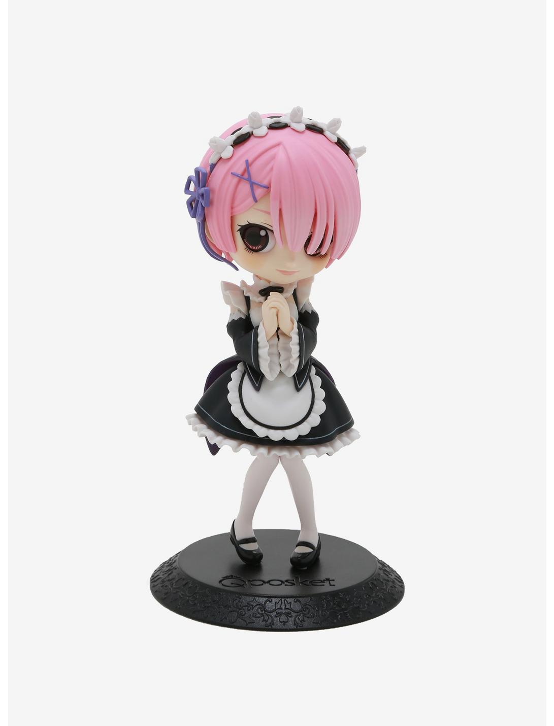 Banpresto Re:Zero Starting Life In Another World Q Posket Ram (Ver.A) Figure, , hi-res