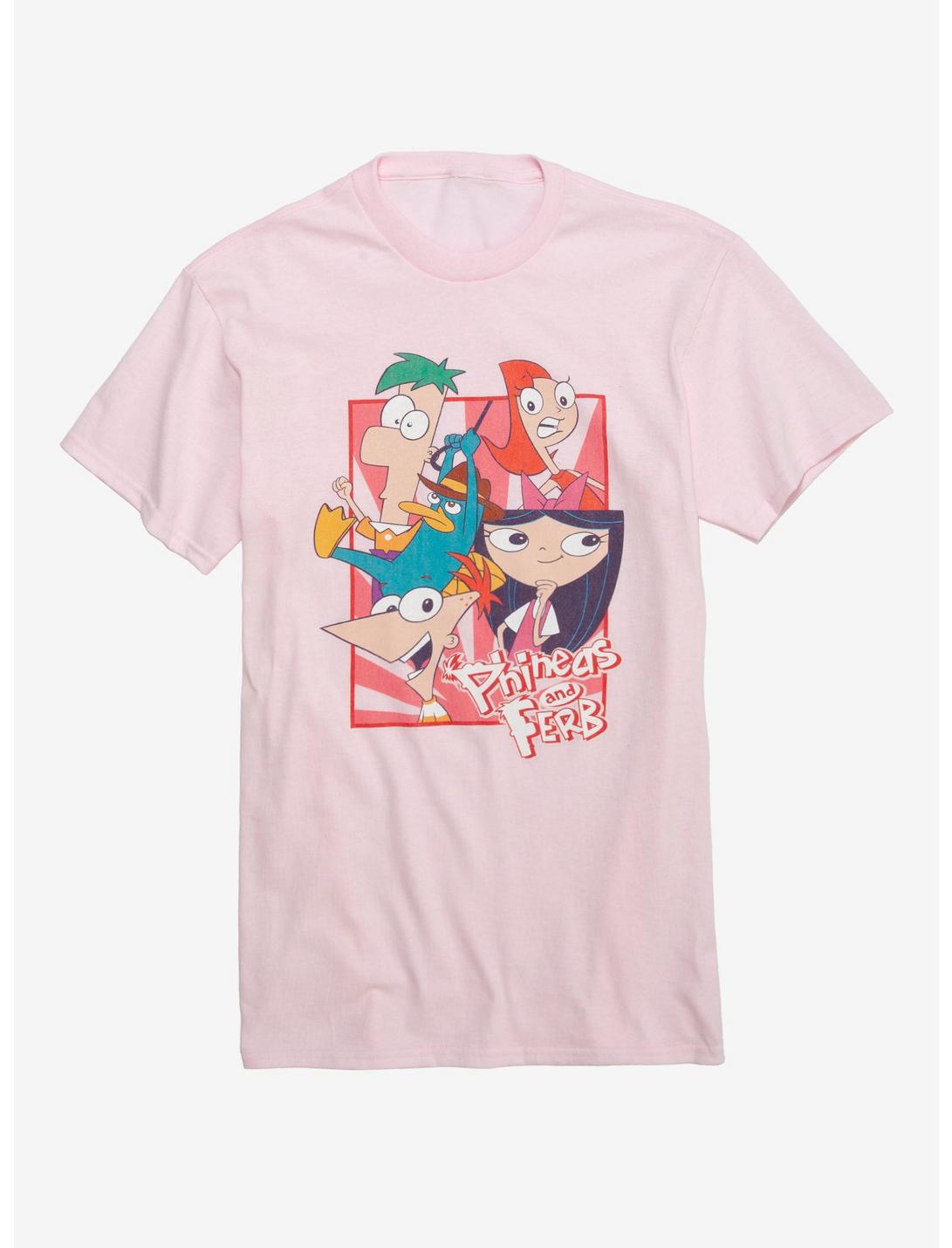 Disney Phineas And Ferb Group Girls T-Shirt, MULTI, hi-res