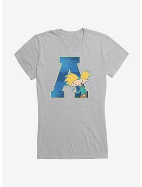 Hey Arnold! A For Arnold Girls T-Shirt, HEATHER, hi-res