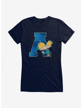 Hey Arnold! A For Arnold Girls T-Shirt, NAVY, hi-res