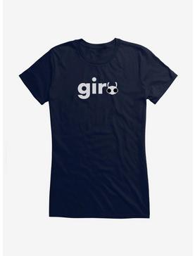 Invader Zim Gir Icon Script Girls T-Shirt, NAVY, hi-res