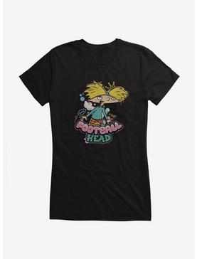 Hey Arnold! Football Head Girls T-Shirt, BLACK, hi-res
