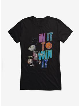Hey Arnold! Gerald In It To Win It Girls T-Shirt, BLACK, hi-res