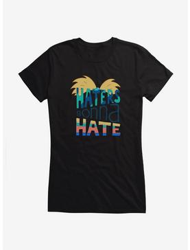 Hey Arnold! Haters Girls T-Shirt, BLACK, hi-res