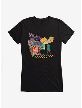 Hey Arnold! Haters Gonna Hate Girls T-Shirt, BLACK, hi-res