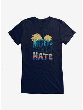 Hey Arnold! Haters Girls T-Shirt, NAVY, hi-res