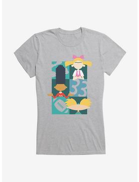 Hey Arnold! Icon Silhouettes Girls T-Shirt, HEATHER, hi-res