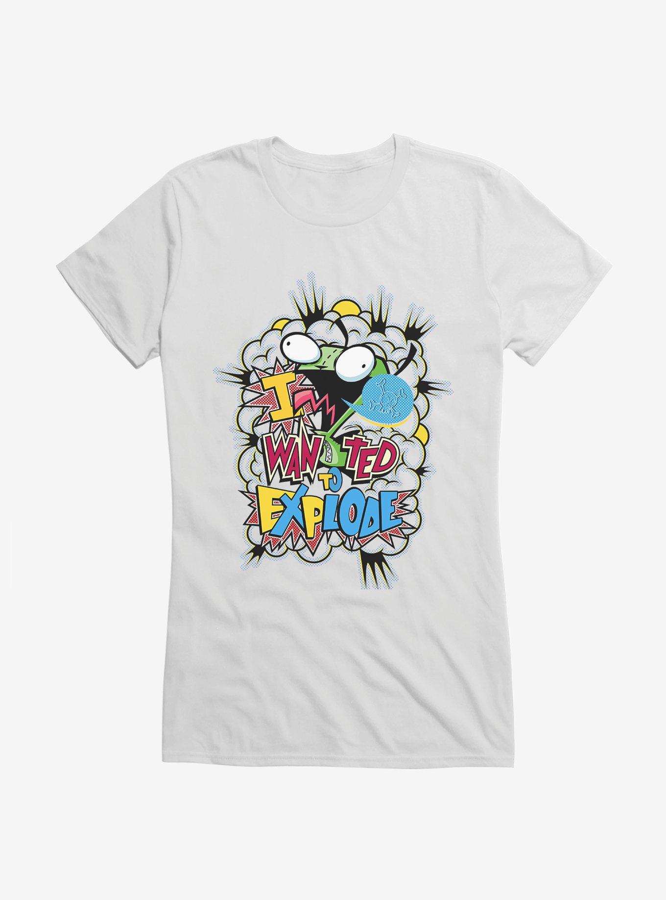 Invader Zim I Want To Explode Girls T-Shirt, , hi-res