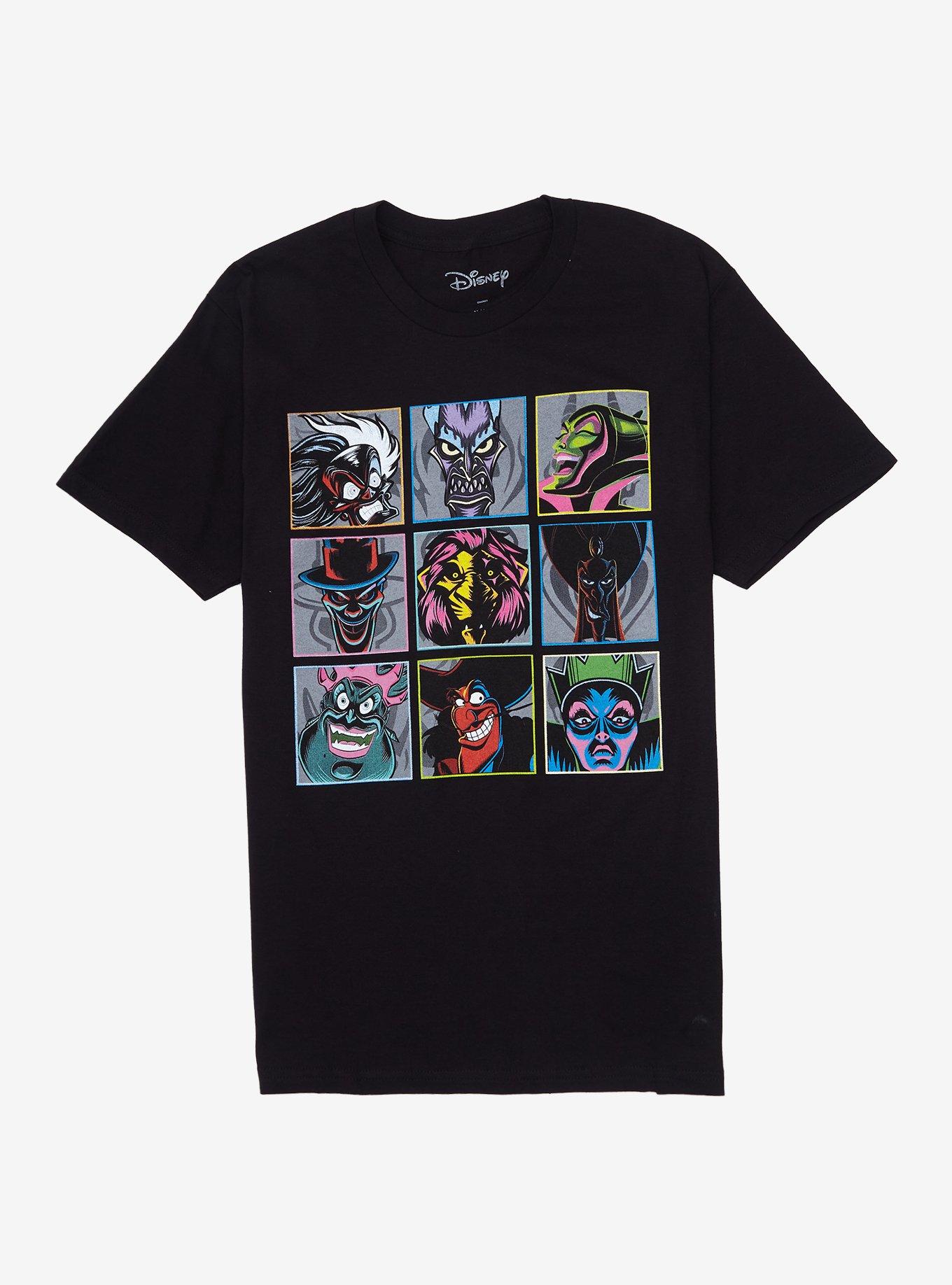 Disney Villains Grid T-Shirt, MULTI, hi-res