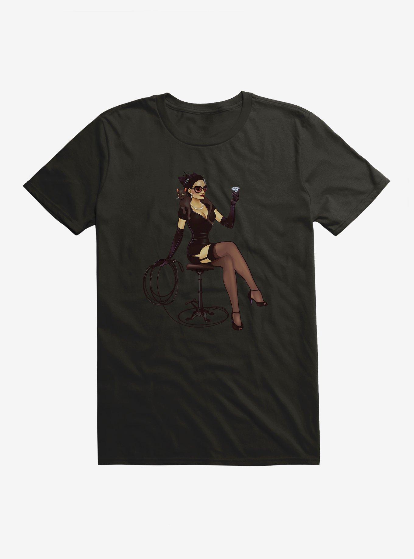 DC Comics Bombshells Meet Catwoman T-Shirt, , hi-res