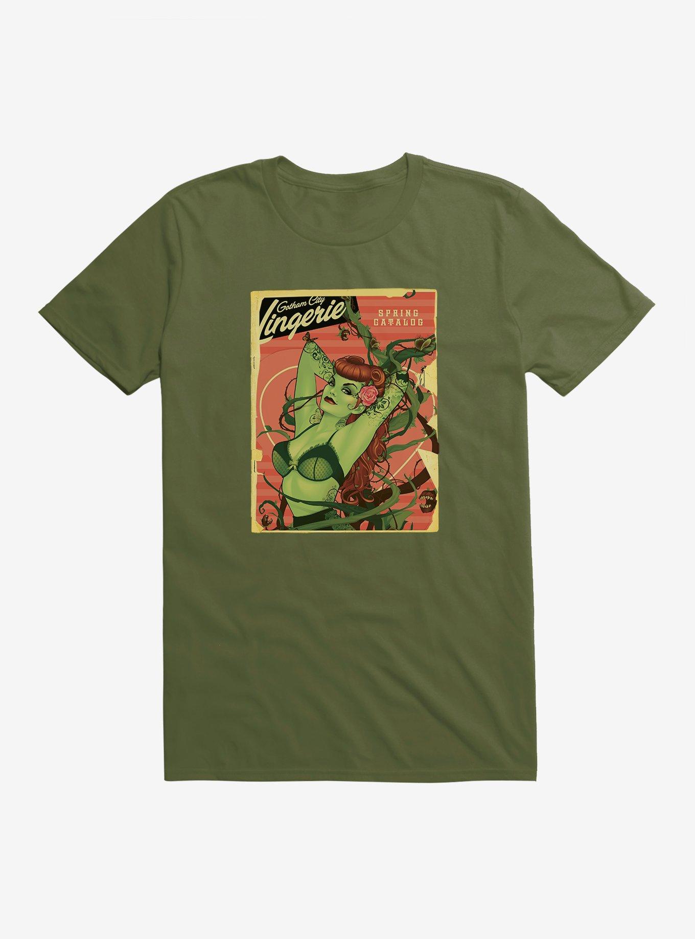 DC Comics Bombshells Poison Ivy Gotham City Lingerie T-Shirt, CITY GREEN, hi-res