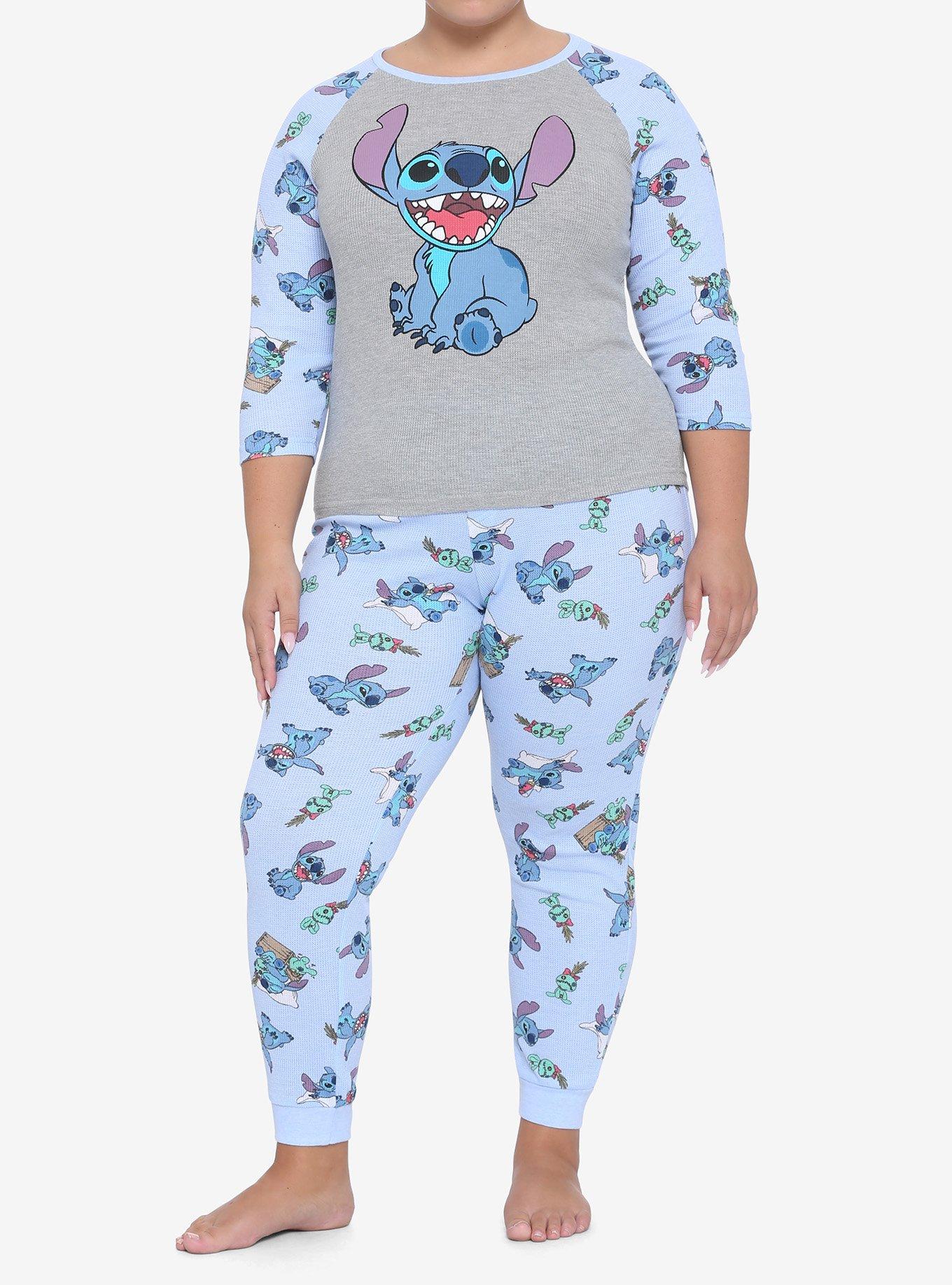 Disney Lilo & Stitch Girls Thermal Pajama Set Plus Size, MULTI, hi-res