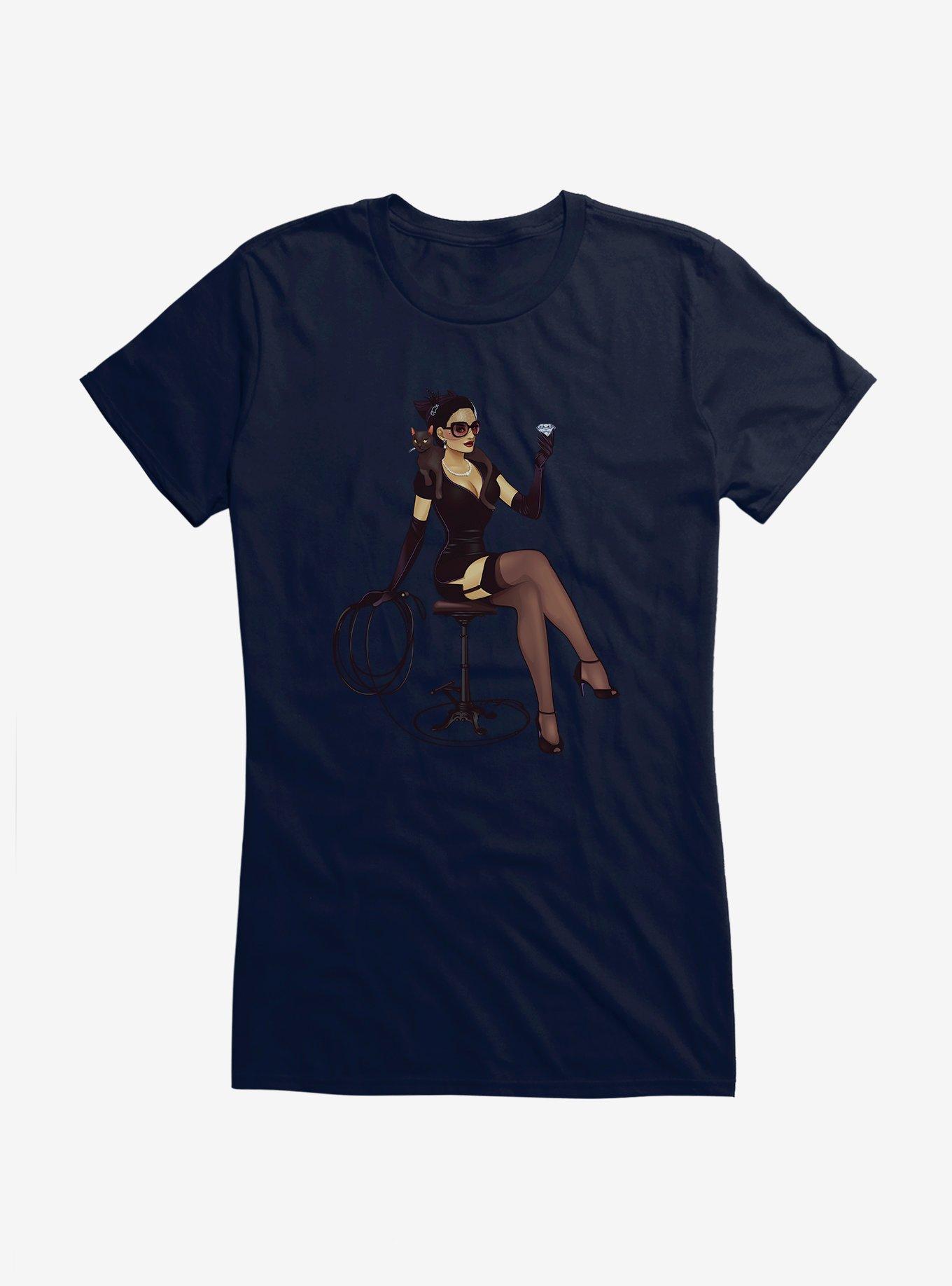 DC Comics Bombshells Meet Catwoman Girls T-Shirt, , hi-res