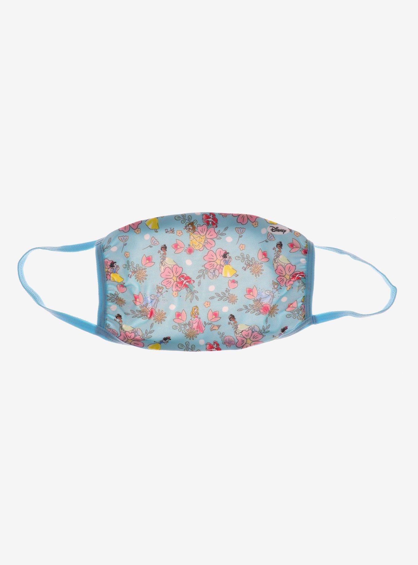 Disney Princess Floral Blue Fashion Face Mask, , hi-res