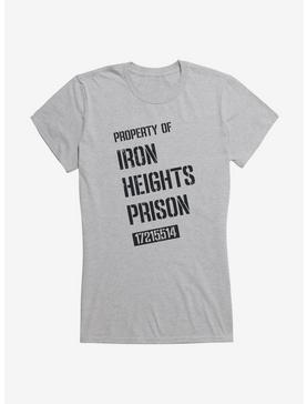 DC Comics Arrow Iron Heights Prison Girls T-Shirt, HEATHER, hi-res