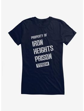 DC Comics Arrow Iron Heights Prison Girls T-Shirt, NAVY, hi-res