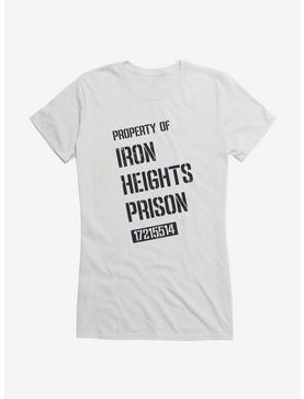 DC Comics Arrow Iron Heights Prison Girls T-Shirt, WHITE, hi-res