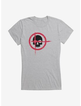 DC Comics Arrow Target Skull Girls T-Shirt, HEATHER, hi-res