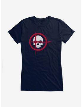 DC Comics Arrow Target Skull Girls T-Shirt, NAVY, hi-res