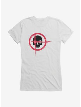 DC Comics Arrow Target Skull Girls T-Shirt, WHITE, hi-res