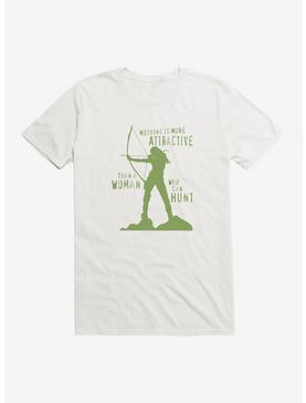 DC Comics Arrow Woman On A Hunt T-Shirt, WHITE, hi-res