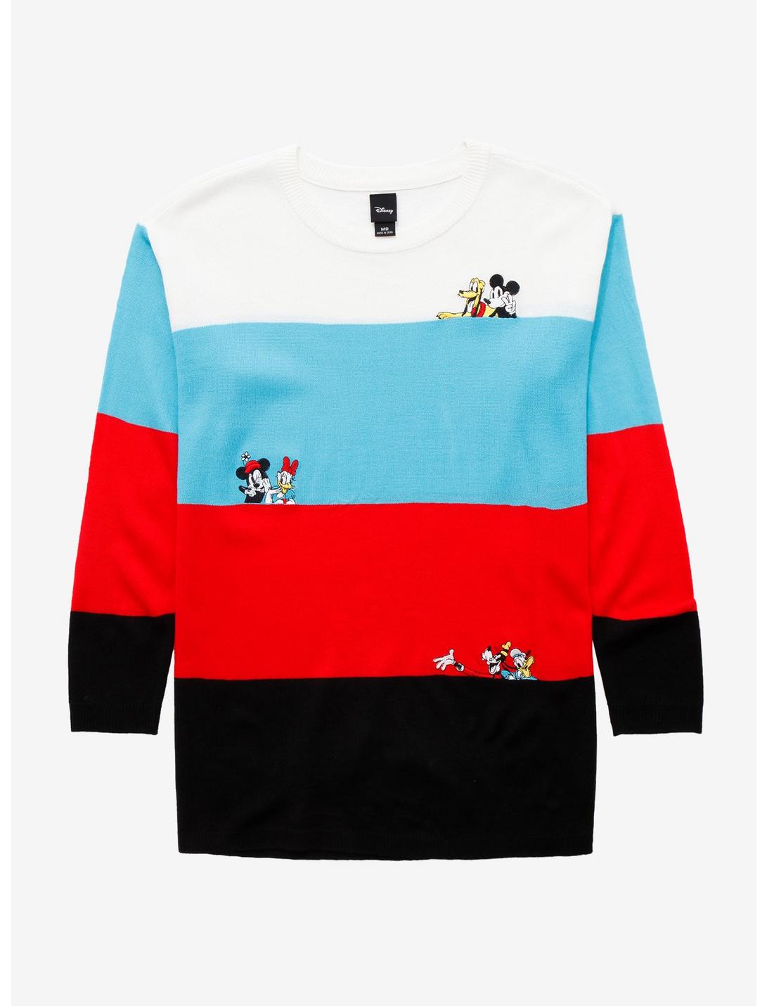 Disney The Sensational Six Embroidered Color-Block Girls Sweater, MULTI, hi-res