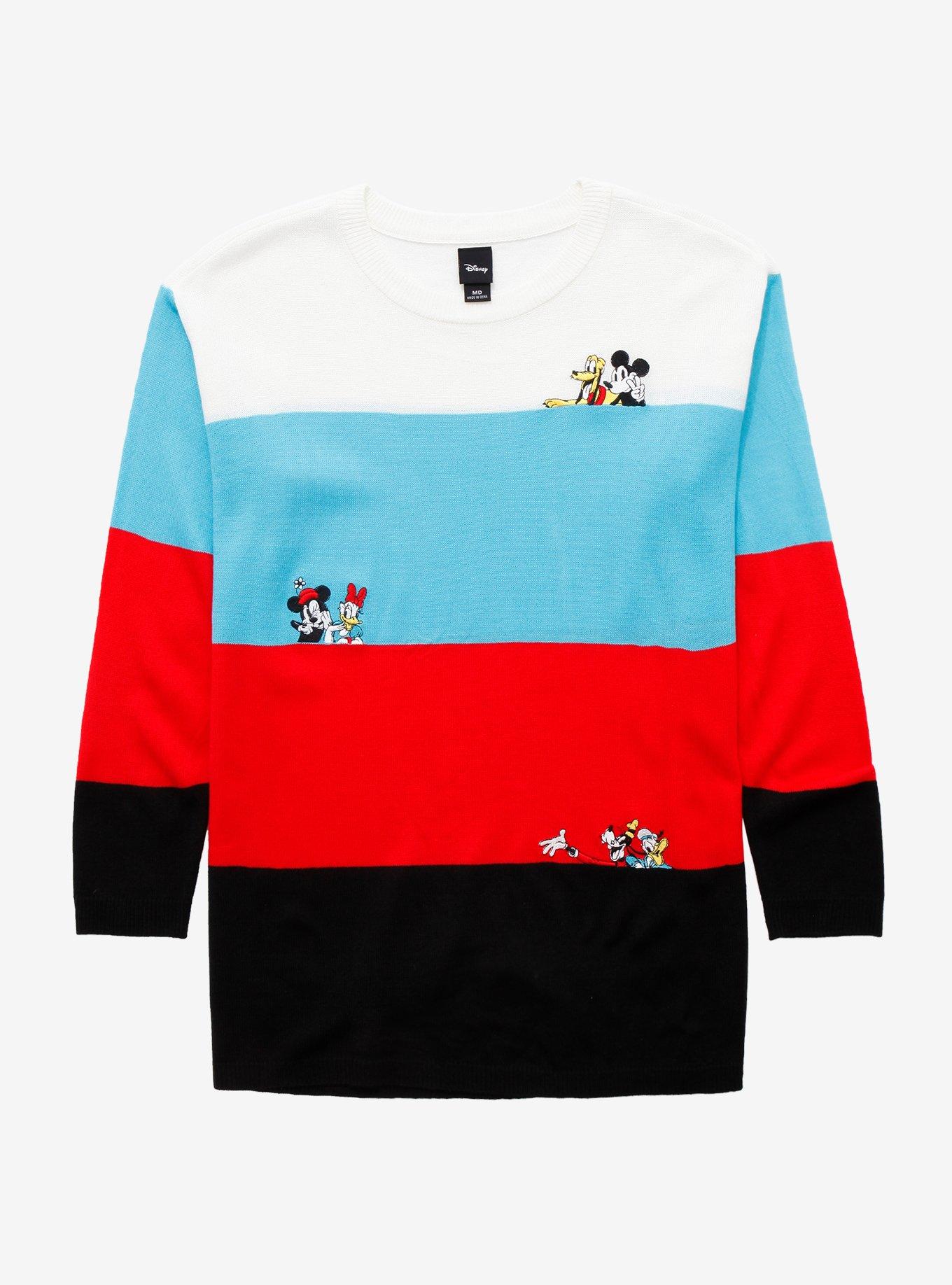 Disney The Sensational Six Embroidered Color-Block Girls Sweater, MULTI, hi-res