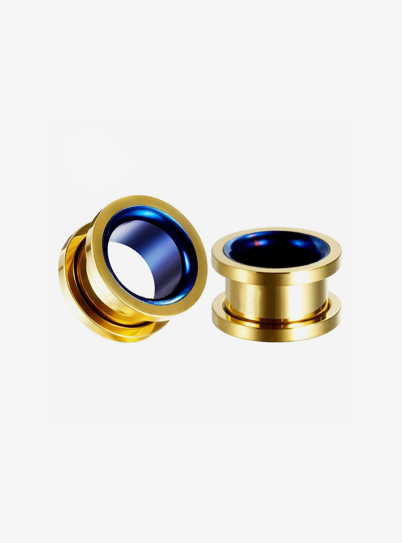 Steel Gold & Royal Blue Plug 2 Pack, MULTI, hi-res