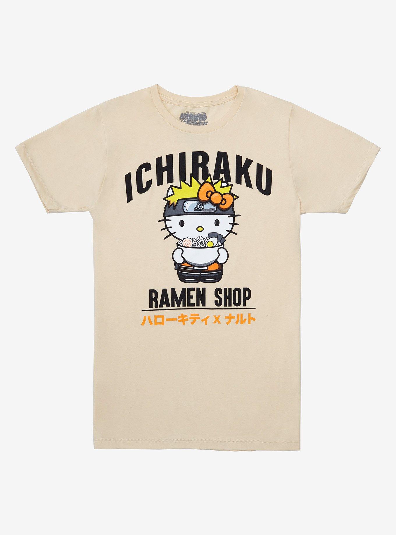 Naruto Shippuden x Hello Kitty and Friends Ichiraku Ramen Shop Women's T-Shirt - BoxLunch Exclusive