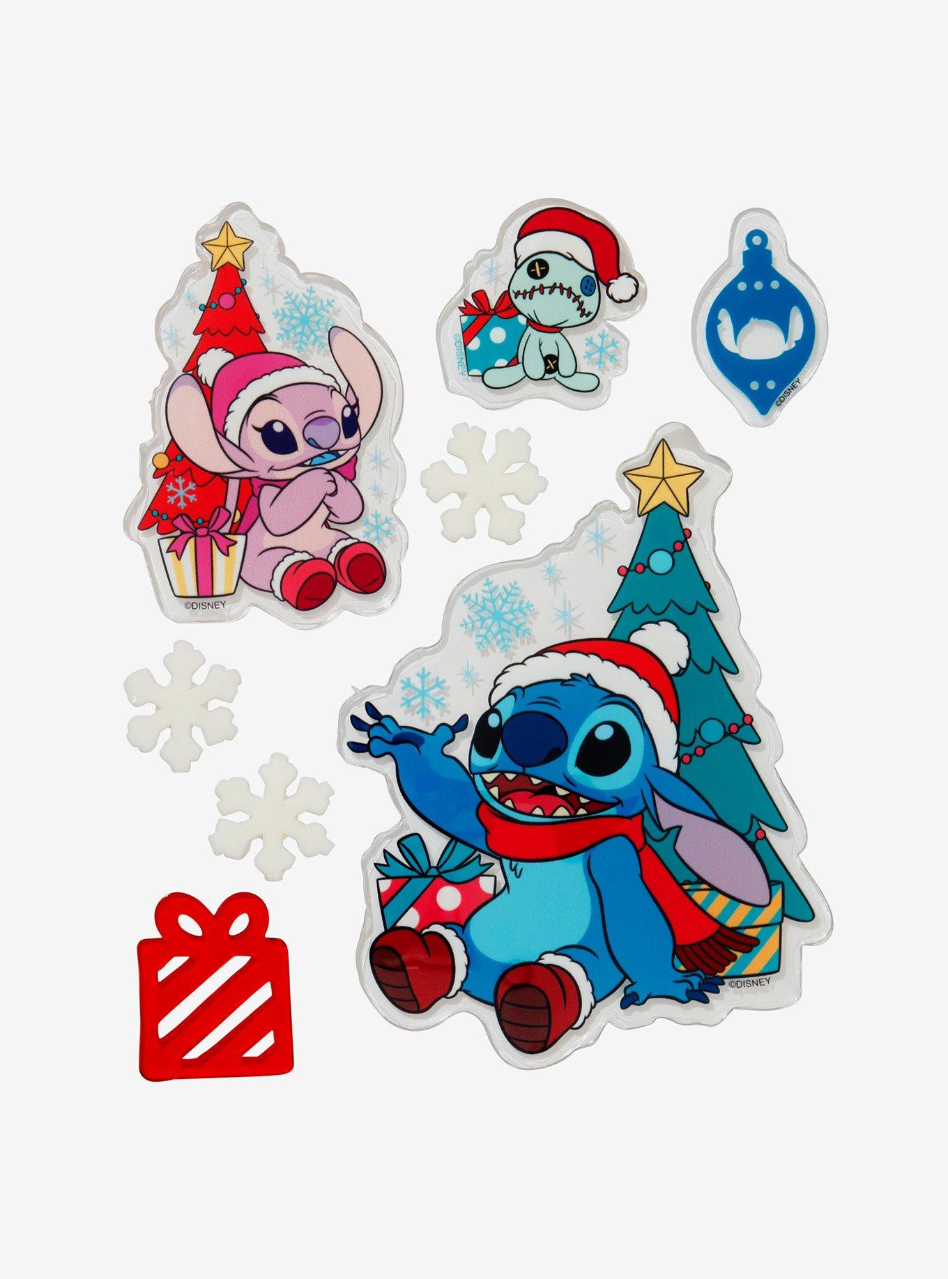 Disney Lilo & Stitch Holiday Gel Window Cling Set, , hi-res