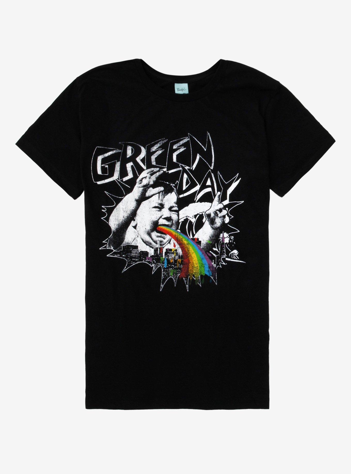 Green Day Baby Rainbow T-Shirt, BLACK, hi-res