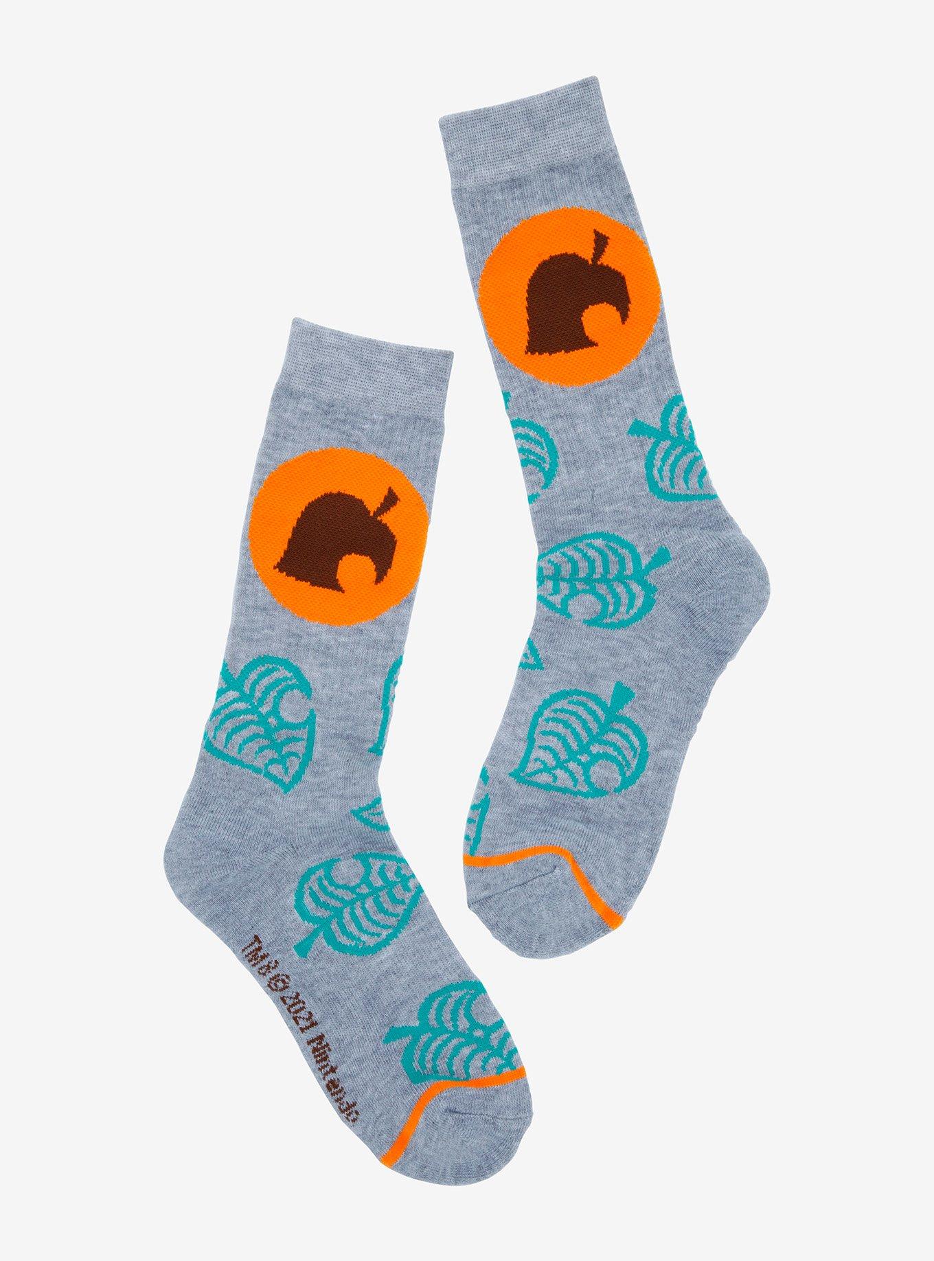 Animal Crossing Nook Inc. Leaf Crew Socks, , hi-res