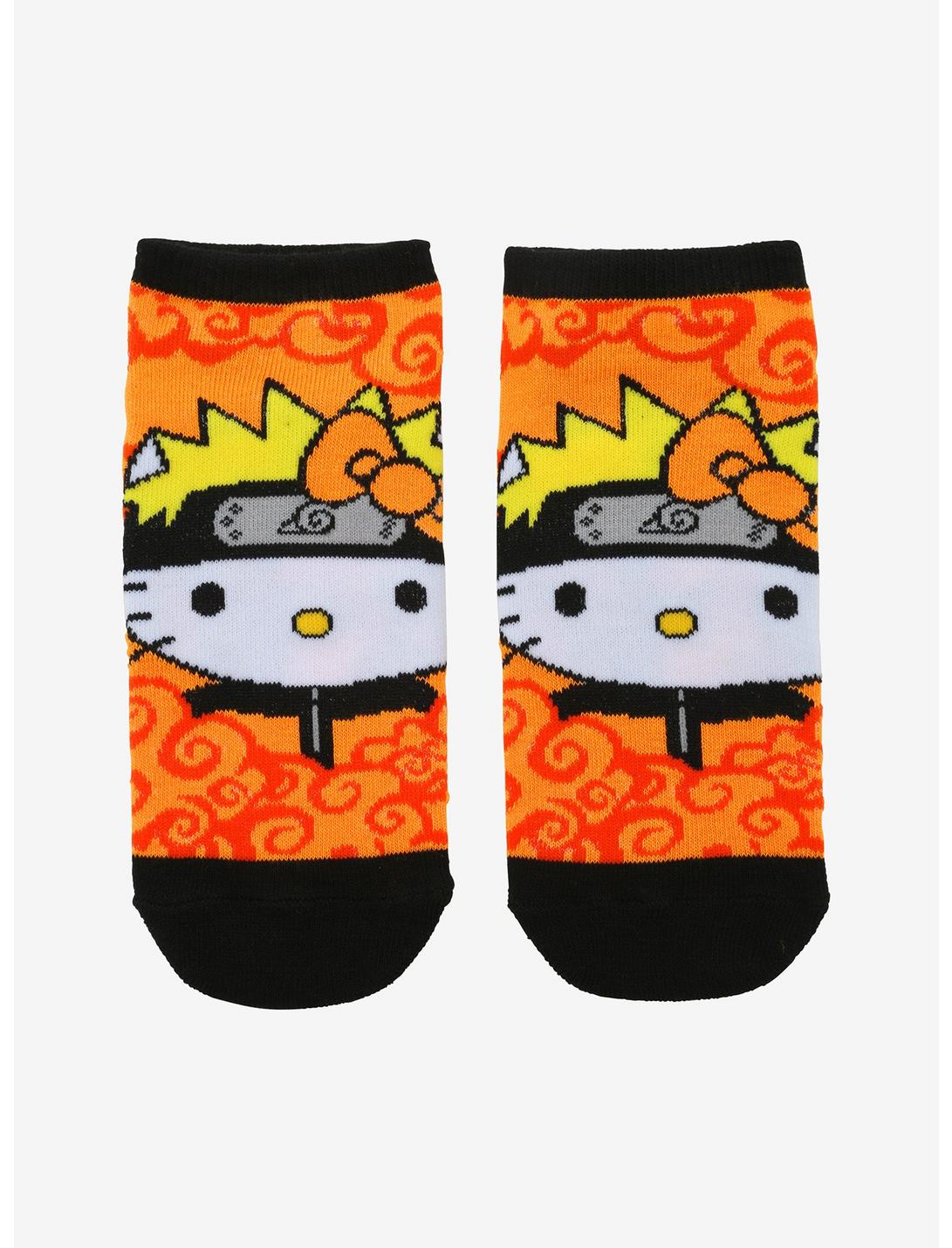 Naruto Shippuden X Hello Kitty And Friends Hello Kitty Naruto No-Show Socks, , hi-res